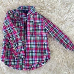 Ralph Lauren button down dress shirt like new